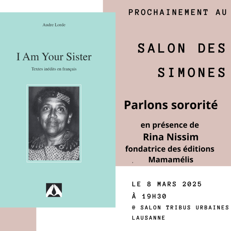 08/03/2025 à 19h30 : «I am your sister» d’Audre Lorde